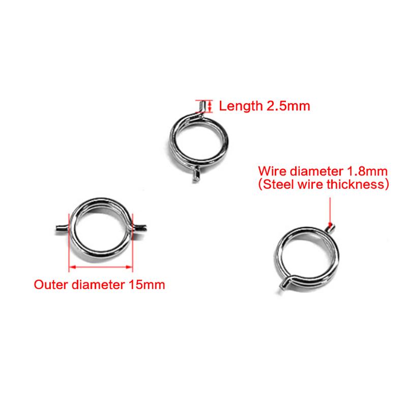 5/10Pcs Chicken Bone Scissors Accessories Spring Wire Diameter 1.8Mm/2Mm Stainless Steel Torsion Spring
