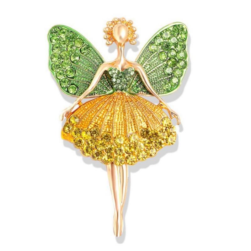 Unique Rhinestone Ballet Dancer Pin for Women and Girls Stylish Jewelry for Events