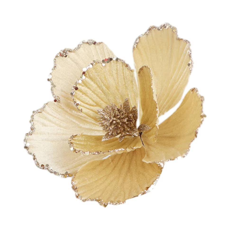 Exquisite Design Glitter Christmas Flower DIY Artificial Flowers  New Year