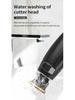 USB Rechargeable Electric Hair Clipper, Retro Oil Head, Gradient White, 0 Blade for Hairdressing & Shaving.