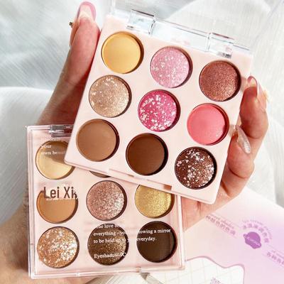 Laceina Eiscreme Lidschattenpalette: Neun Farben mit geringer Sättigung - Koreanischer Stil für einen süßen, reinen Look