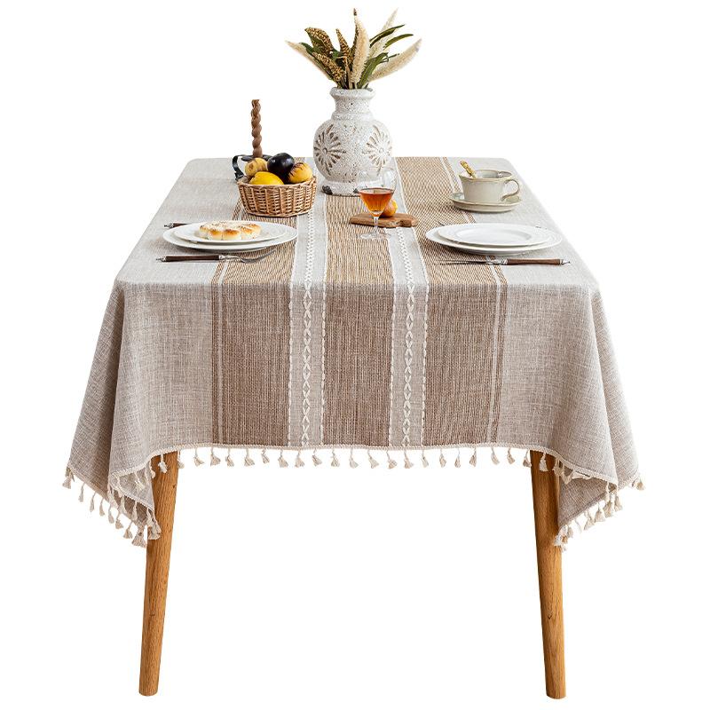 Japanese Style Luxurious And High-End Tablecloth Rectangular Waterproof Dining Table And Coffee Table Tablecloth Cover Cloth