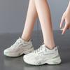 Fashion 2025 Spring New Women's Shoes All Math Platform Sneakers Height Increase 6CM Thick Bottom Casual Shoes Sports Shoes Mesh Tennis