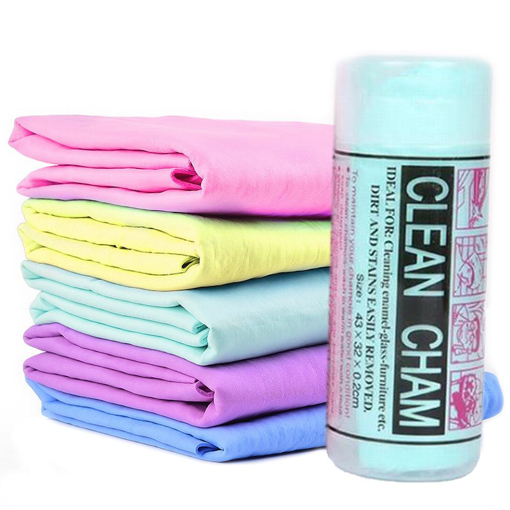 43*32cm Deer Leather Car Wash Towel Absorbent Towels Car Kitchen Cleaning Drying Wipe Car Cleaning Tools Car Detailing Tools