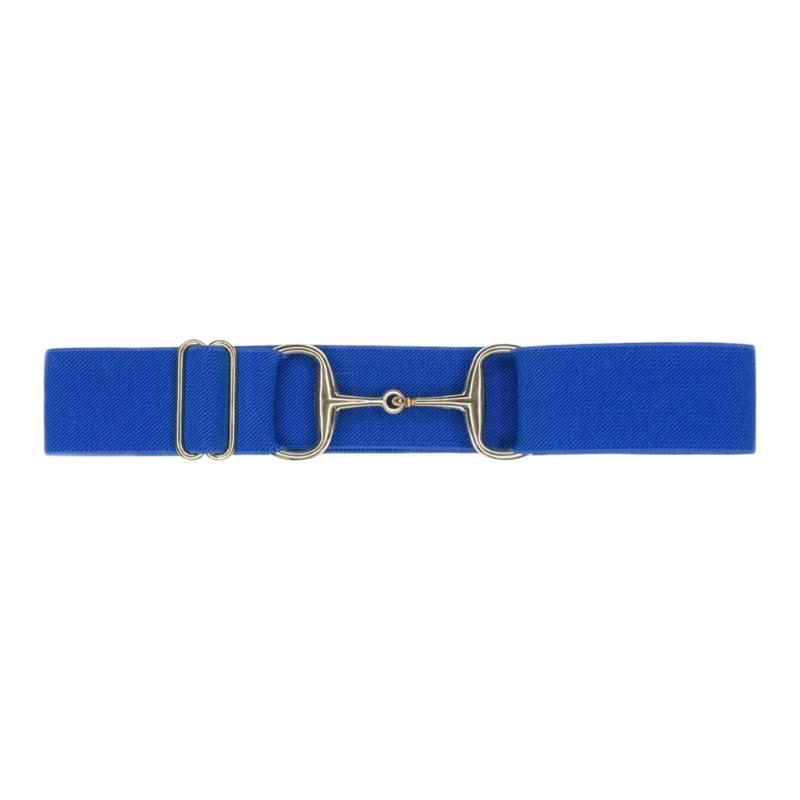 

Stretch Belt Feature Polished Metal Closure and Daily Comfort Wear Waist Band Stylish Waist Sash Unisex синий