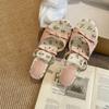 Fashion 2025 New Women's Slippers Summer New High Heels Round Head Open Toe Bow Sandals Casual Fashion Sweet Anomalous Slippers