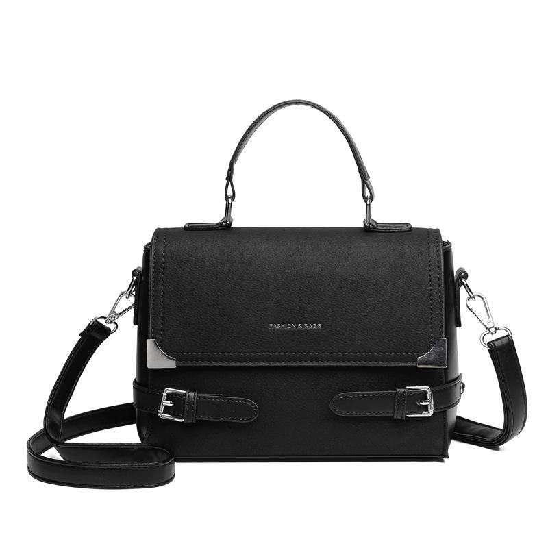 

Solid Color Retro Crossbody Bag – 2025 Women s Fashion Edition чёрный
