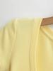 Summer Women's European & American Style Sexy U-Neck Slim Fit Short Sleeve T-Shirt