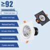 Spot LED encastré carré COB orientable pour plafond