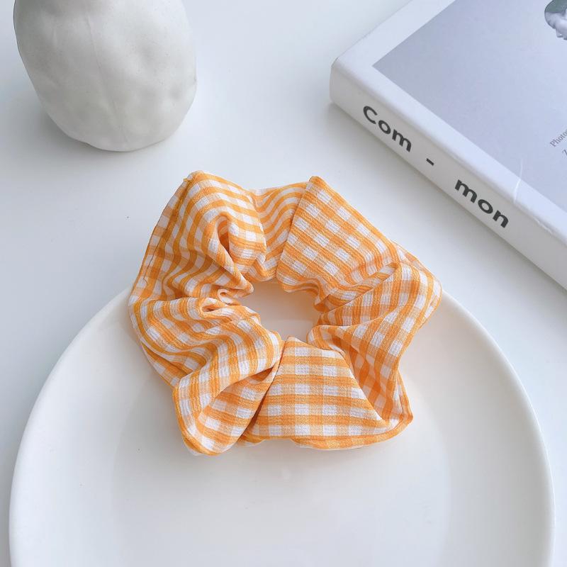 Korean Style Spring/Summer Floral Intestine Hair Scrunchie for Women – Elegant Ponytail Tie and Mori Girl Accessory.