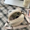 New Women's Small Square Shoulder Bag Simple Student Girls Canvas Messenger Bags Casual Female Phe Pouch Purse Handbags