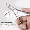 Stainless steel exfoliating nail scissors portable nail clippers oblique beak pliers nail art tool
