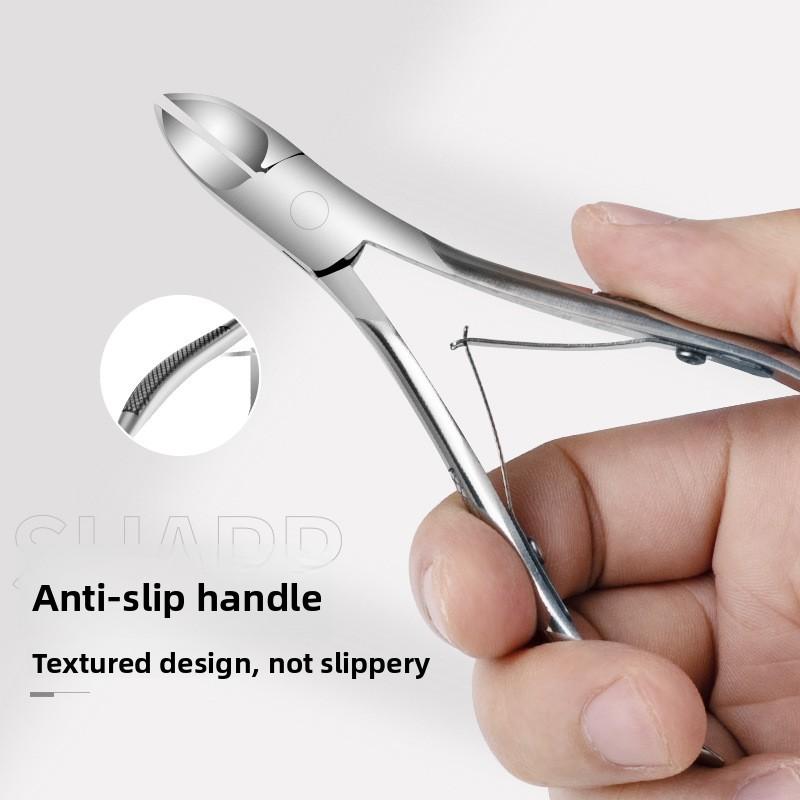 Stainless steel exfoliating nail scissors portable nail clippers oblique beak pliers nail art tool