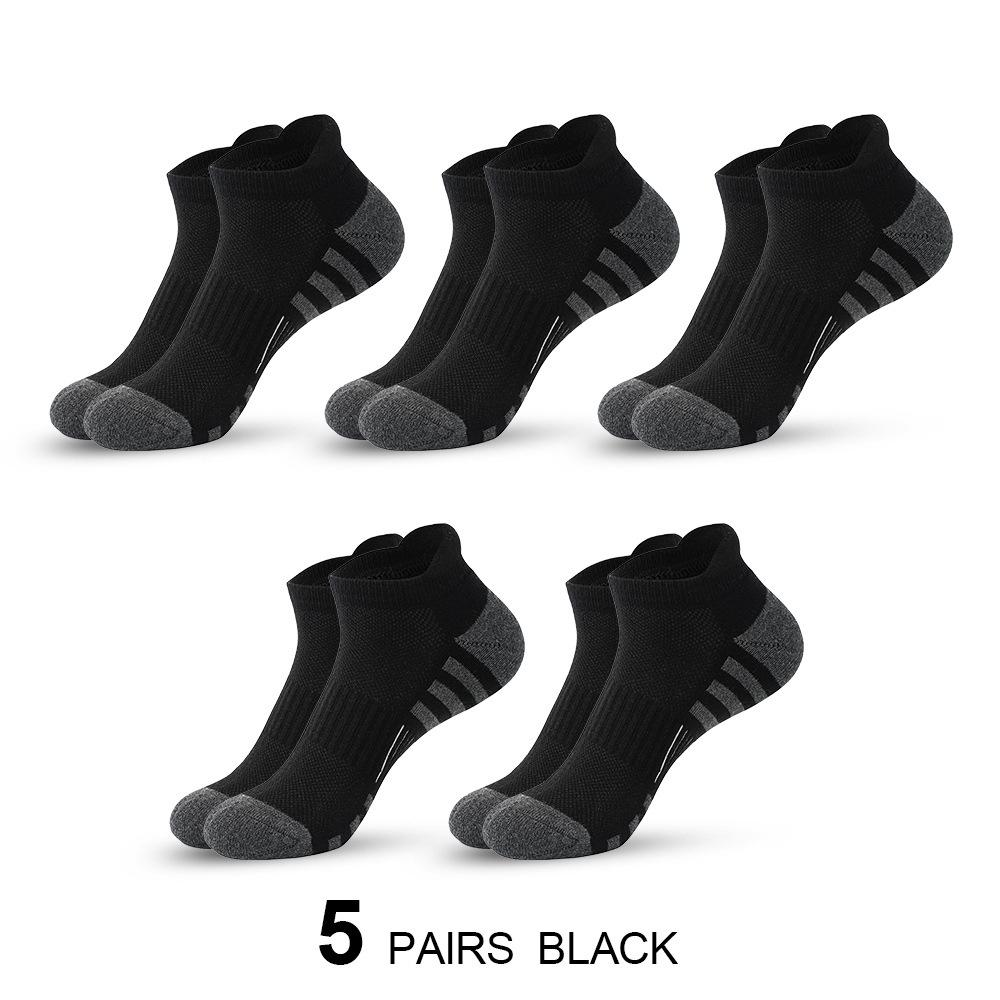 Men's Professional Sports Socks - Breathable, Thickened, Low-Cut for Hiking, Running & Basketball