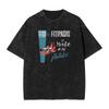 Fito Fitipaldis Band Graphic Print Tshirt Unisex Women Vintage Washed Streetwear Harajuku Style Oversize Top Cotton Summer New Tee
