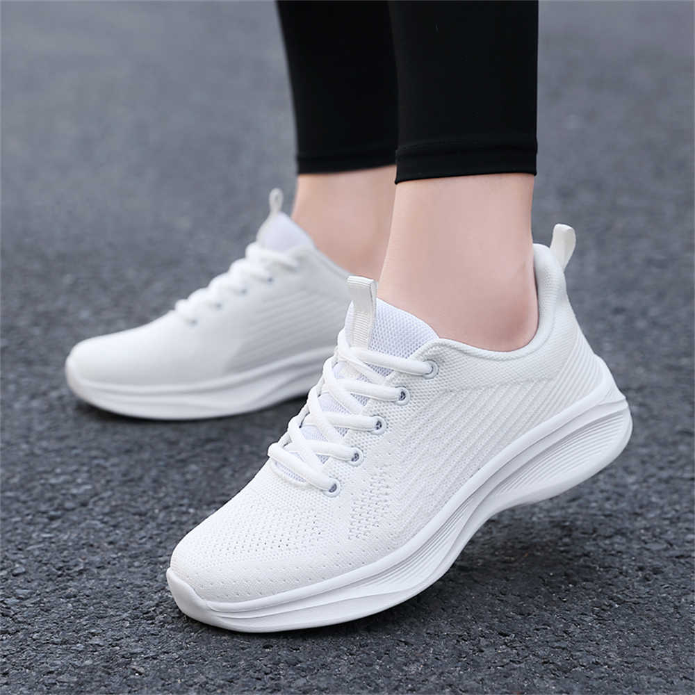 36-42 Anti Slip Woman's Sneakers Sale Woven Tennis Basketball Black Shoes Ladies Sports Gym Resale Trending Products Latest