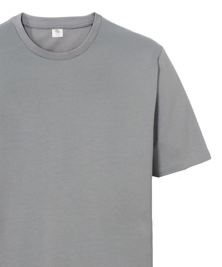 Laipeupeulipis Men'S Oversized Uv Plain Short Sleeve T-Shirt Gray