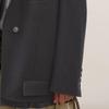 2026 Spring 100% Wool Loose Straight Long Blazer