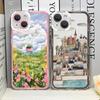 Landscape Oil Painting Phone Case for IPhone 14 15 16 Pro MAX 11 13 12 XS X SE2 XR 7 8 Plus Shockproof Aesthetic Art Soft Covers