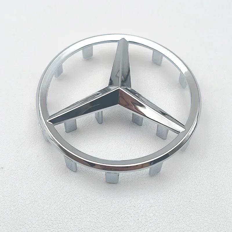 2025 Horké Pro Mercedes Benz 52mm 58mm ABS Chromová Černá Hvězda Logo Mercedes Znak na Volantu Samolepka Pro Mercedes Benz C E S Cla