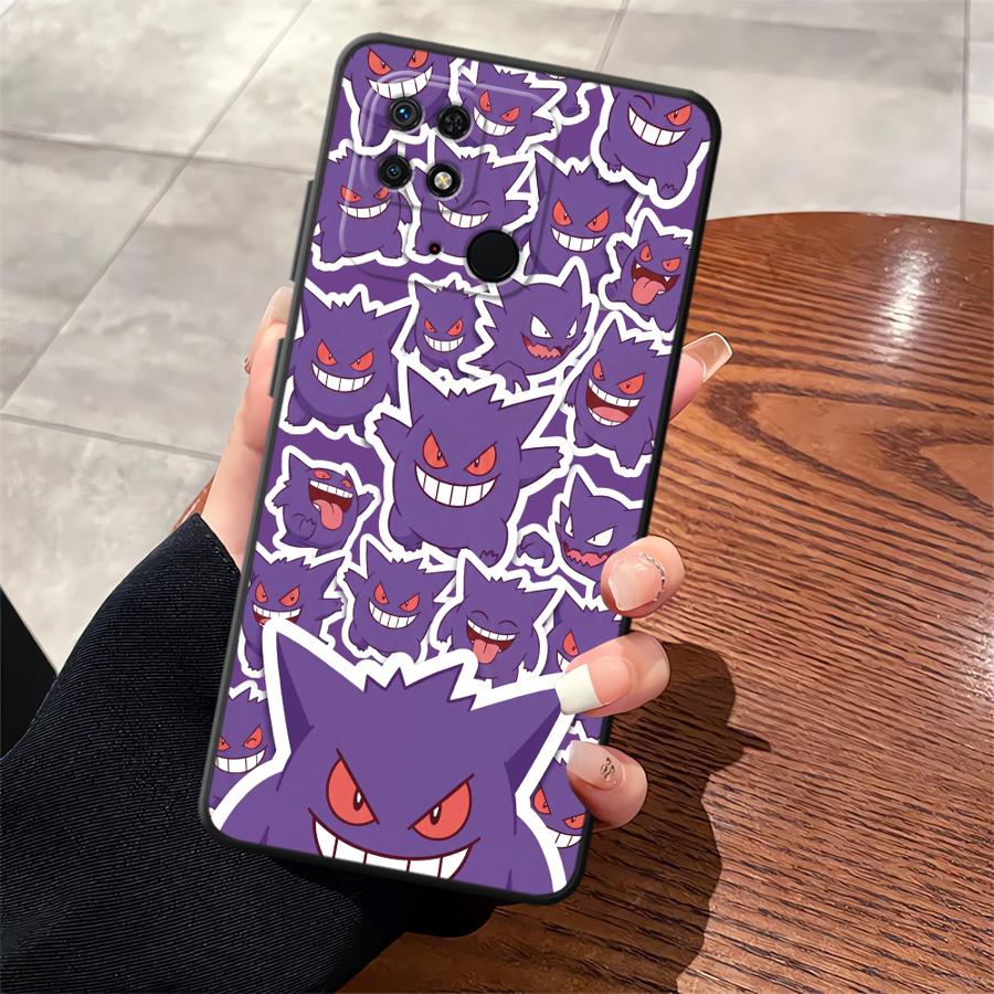 Case for Xiaomi Redmi A1 A2 Plus 12C A3 A5 9 14C 10 A4 K40 K80 Pro 13C Funda Phone Cover Cool Gengar Pokemon