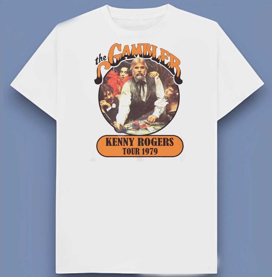 Unisex Shirt Cotton Oversize Large Size Vintage 1979 Kenny Rogers the Gambler 1979 T-shirt, Size S-5XL