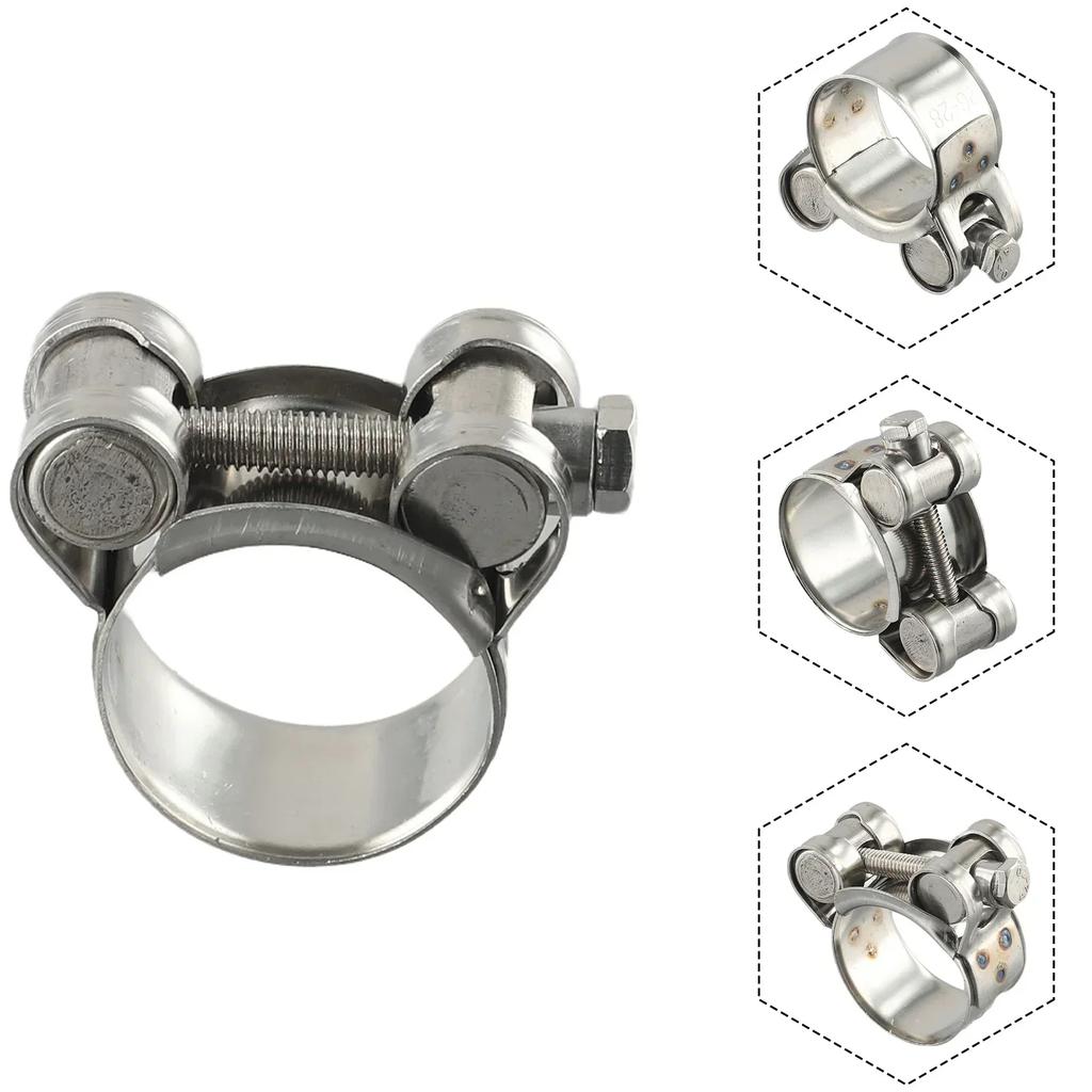 1pc Hose Clamps Clips Stainless Steel Heavy Duty T Bolt Exhaust Mikalor Type 1-50 Heavy Duty Clamp Silicone Rubber Exhaust Pipe