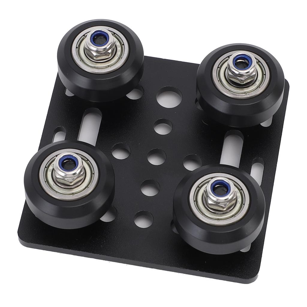 4Pcs 3D Printer Gantry Plate Board Fit for 2020V Series Extrusions Aluminum Alloy 3D Printer Extruder Back Support Plate Black