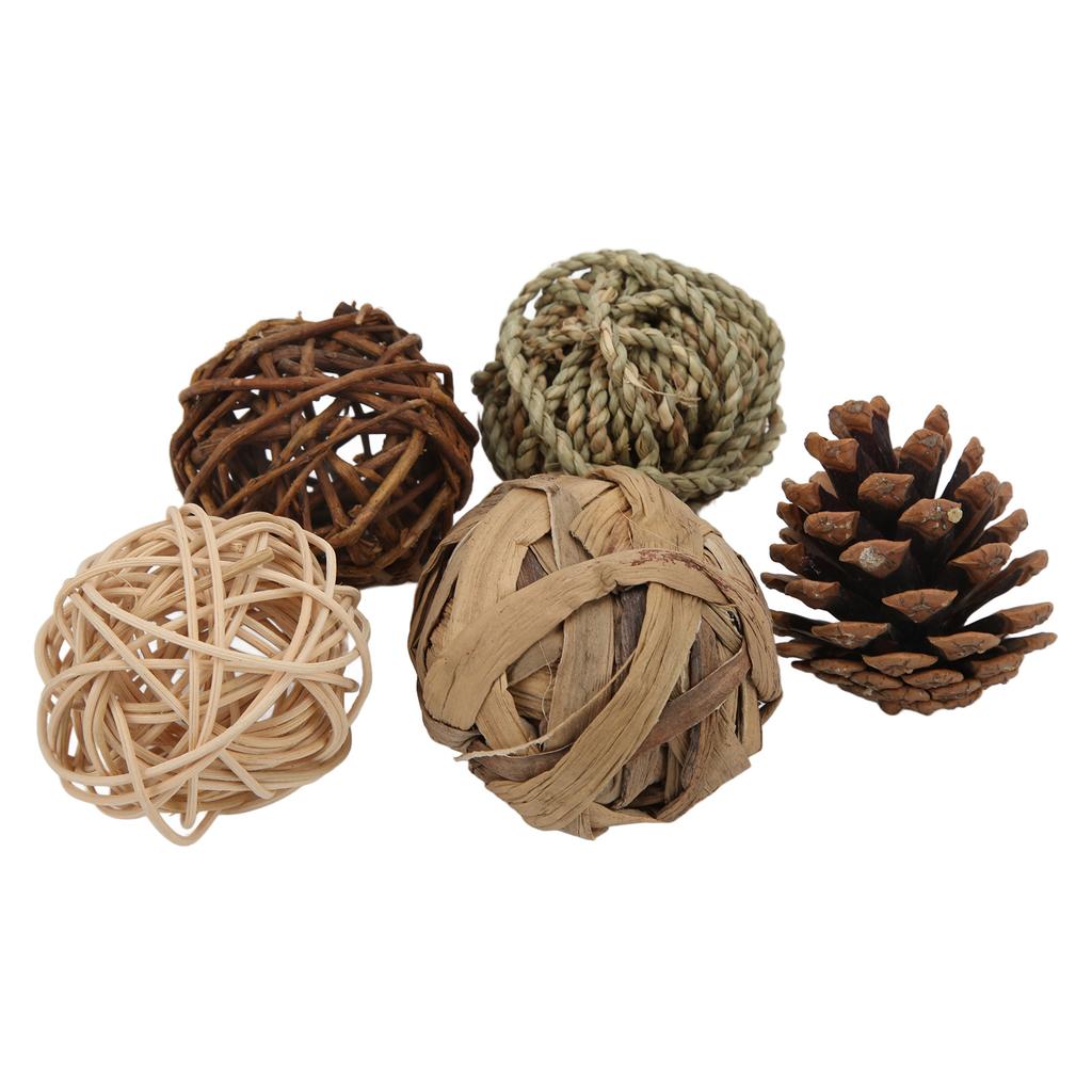 Bird Sepak Takraw Toy Safe Healthy Decompression Durable Chewing Toy Sepak Takraw for ParrotsBall Suit