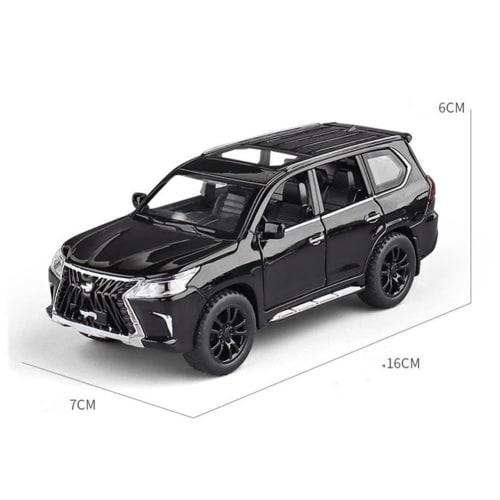 1/32 Scale Diecast Alloy Car with Sound & Light Pullback for Lexus (LX570 SUV) - Toy Gift