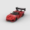 Technischer MOC Speed Car Super Rennfahrzeug Rallye Sport Modellbaustein Rennstein Kreatives Weihnachtsgeschenk Spielzeug Stadt
