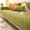 Nordic Solid Color Winter Lamb Wool Sofa Towel Thicken Plush Soft and Smooth Sofa Covers for Living Room Anti-slip Couch Cover