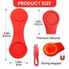 Golf Hat Clip with Double-Sided Magnetic Ball Marker - Durable Silicone and Strong Magnet