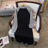 Plus Size Women's Loose Hoodie Dress - Bust 150/160 Cm, Sizes 200-350 Jin