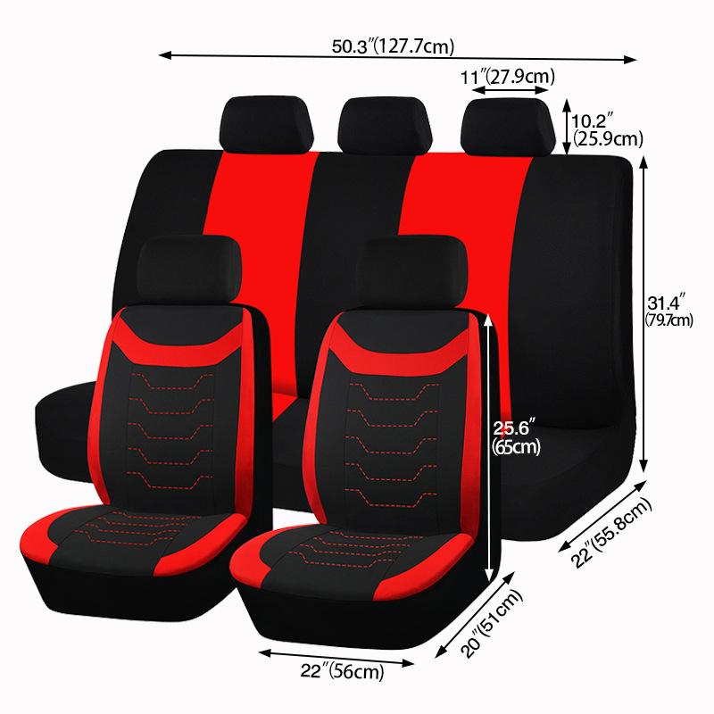 Universal Car Seat Cover Kit Full Seat Covers for Auto Car Seat Protect Luxury Breathable Mesh Seat Cover