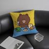 B-Beown Cartoon Cushion Cover Pillowcase Ultra Soft Skin Friendly Fabric Cloud Like Comfort & Concealed Zipper