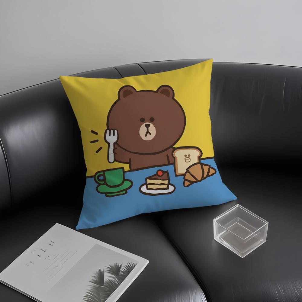 B-Beown Cartoon Cushion Cover Pillowcase Ultra Soft Skin Friendly Fabric Cloud Like Comfort & Concealed Zipper