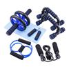 Home Gym 5-in-1 Bauchmuskelroller Räder Set Enthält Bauchmuskel-Trainingsgeräte Widerstandsbänder Kniepolster Springseil Push