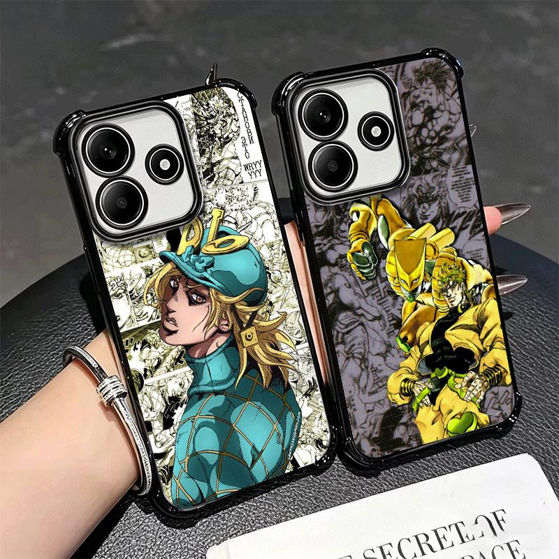 JoJo Adventure Dio Diego Brando Soft Phone Case For Xiaomi Redmi Note 14 15 Pro Plus 13 12 11S 11T 5G 10 9S 9 Plating Anti-Fall