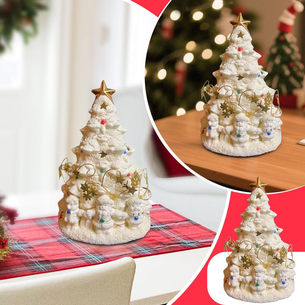 Ivory Luminous Christmas Tree Christmas Decorations Desktop Ornaments Christmas Creative Gifts