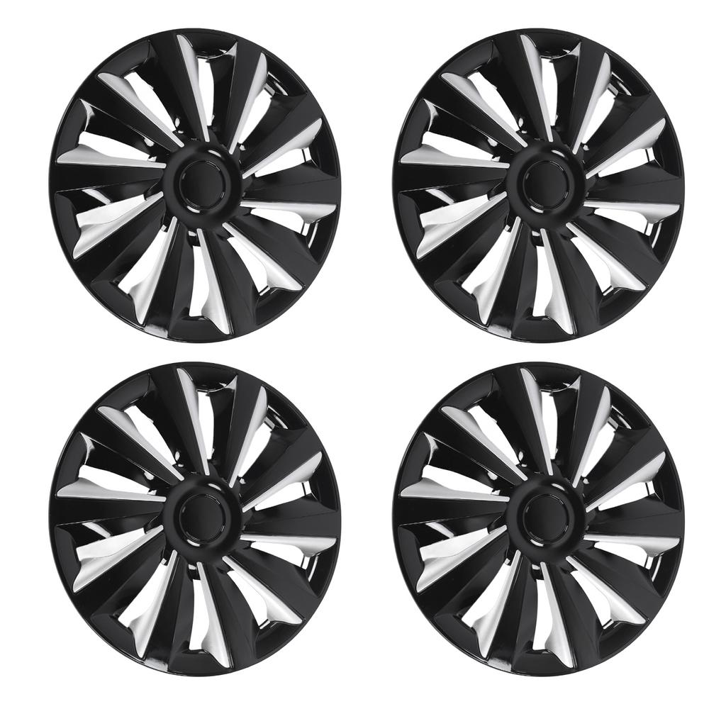 4 Pcs 14in Wheel Hub Cap Full Protection Stylish Look Wheel Rim Cover Hubcaps Universal Fit for Any 14in Steel Wheels