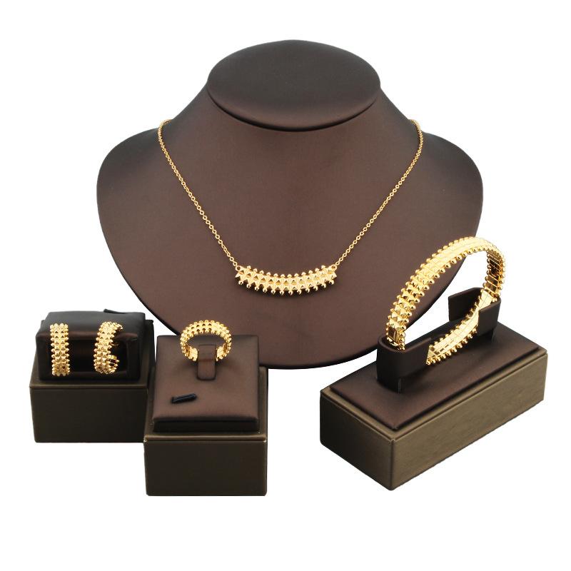 New Product Double Row Rhombus Ins Wind Women s Bracelet Ring Glossy Retro Set 2026 6