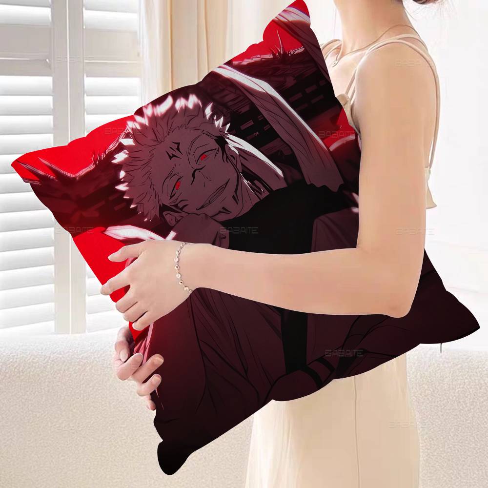 Anime Character Jujutsu Kaisen Ryomen Sukuna Pillow Cushion Cover Pillowcase Living Room Sofa Home Decor Customized