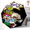 Chuckie Tommy Dinosaurier Automatisches 3-fach Regenschirm Design, Niedliches Cartoon Muster, Tragbarer Outdoor Regenschirm, Perfekt, Feiertagsgeschenk .C007