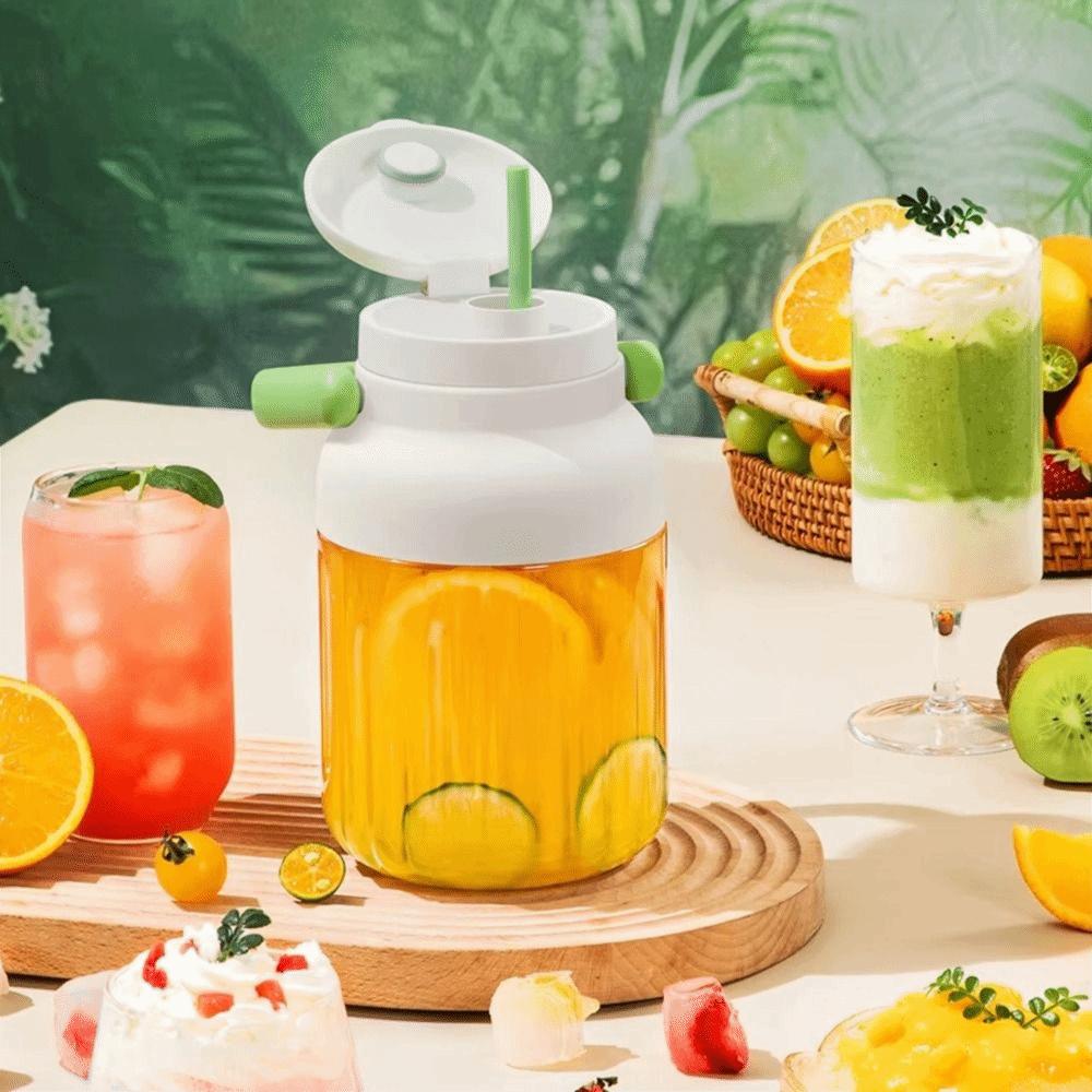 With Two Lids Electric  Fruit Blender Cordless Automatic Juicing Cup BPA-Free Smoothie Maker  Home