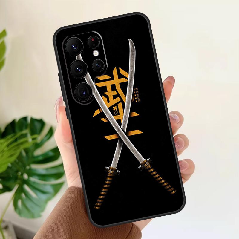 

Japan Samurai Katana Soft Case For Samsung Galaxy S25 Ultra S21 S22 S23 S24 Plus S9 S10 S20 FE S24 FE Phone Cover Galaxy S24