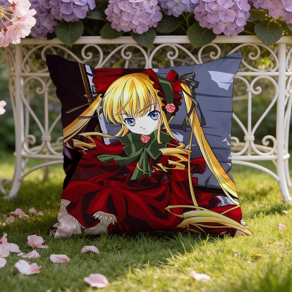 Anime R-Rozen M-Maiden Cushion Cover Home & Car Dual-Scene Pillow Cover: Reversible for Premium Comfort