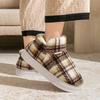 Baogen thick plush cotton slippers autumn and winter couple plush wear-resistant home comfortable warm snow boots