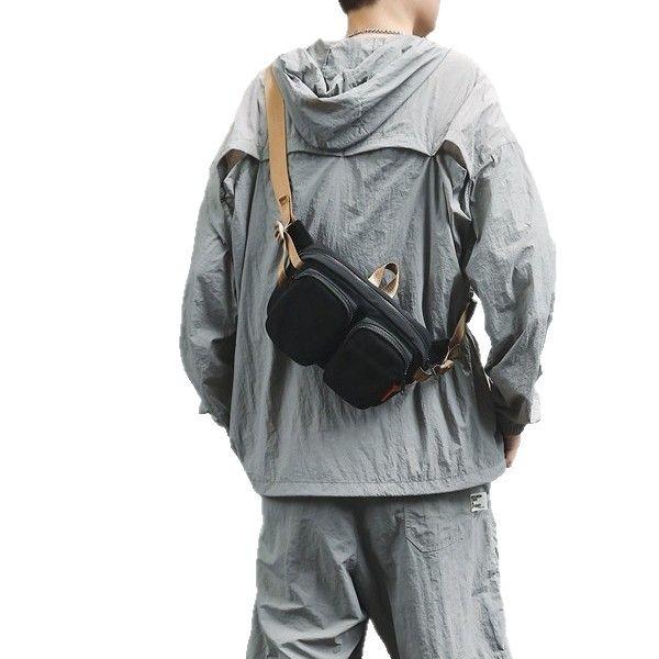 New Breast Bag Men's Sports and Leisure Shoulder Bag Large Capacity Messenger Bag Daily Travel Portable Fanny Pack