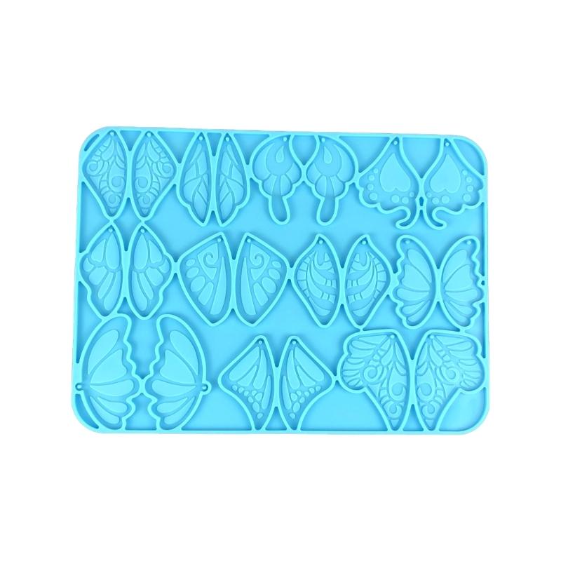 Earring Pendant Resin Molds Silicone Mold Butterfly Pendants Epoxy Crafts Jewelry Making Casting Mould Keychain Molds